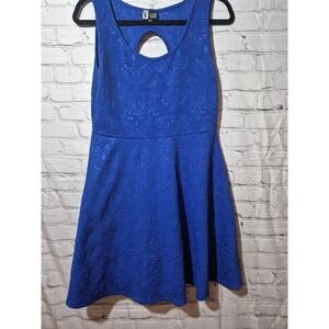 Vibe Sportswear Blue Fit and Flare Dress Women's Extra Large Sleeveless 262